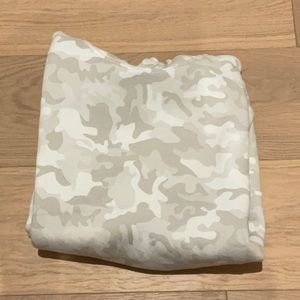 White Camouflage Lazy Pants Hoodie
